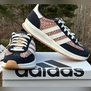 Adidas Leopard Animal Print 3 Stripes Casual Sneaker - US Youth GS 5.5Y NEW
